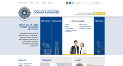 Desktop Screenshot of dogana.rks-gov.net