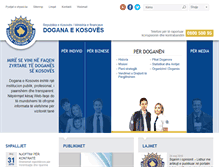Tablet Screenshot of dogana.rks-gov.net
